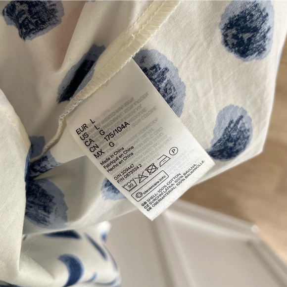 H&M Smocked Cotton Dress Sz L - Picture 6 of 6